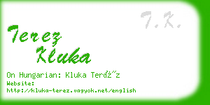 terez kluka business card